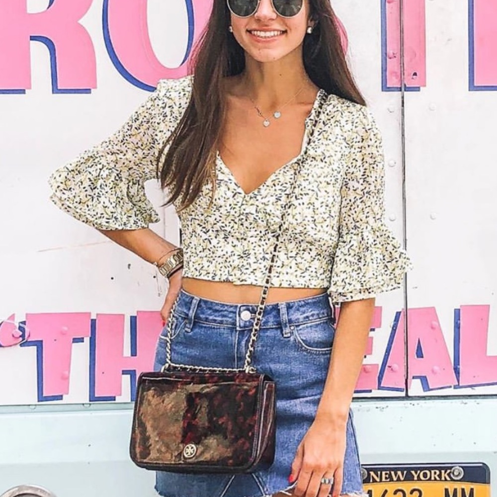 Floral crop top